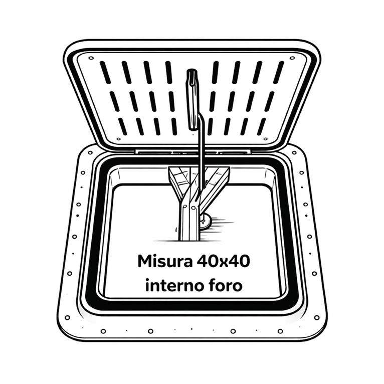 oblo' tf 40x40 bianco