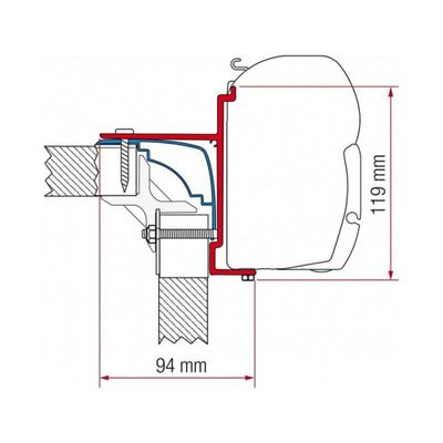 ADAPTER LAIKA ECOVIP 390 CM. - Fiamma