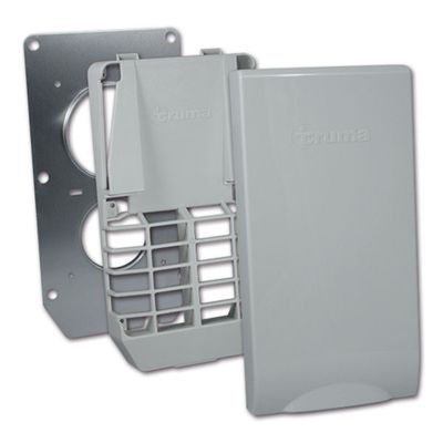 Kit Griglia Coperchio Grigio Chiaro e Staffa