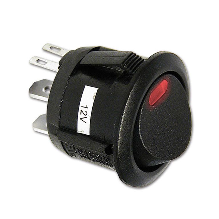 interruttore circolare luminoso - 12 v