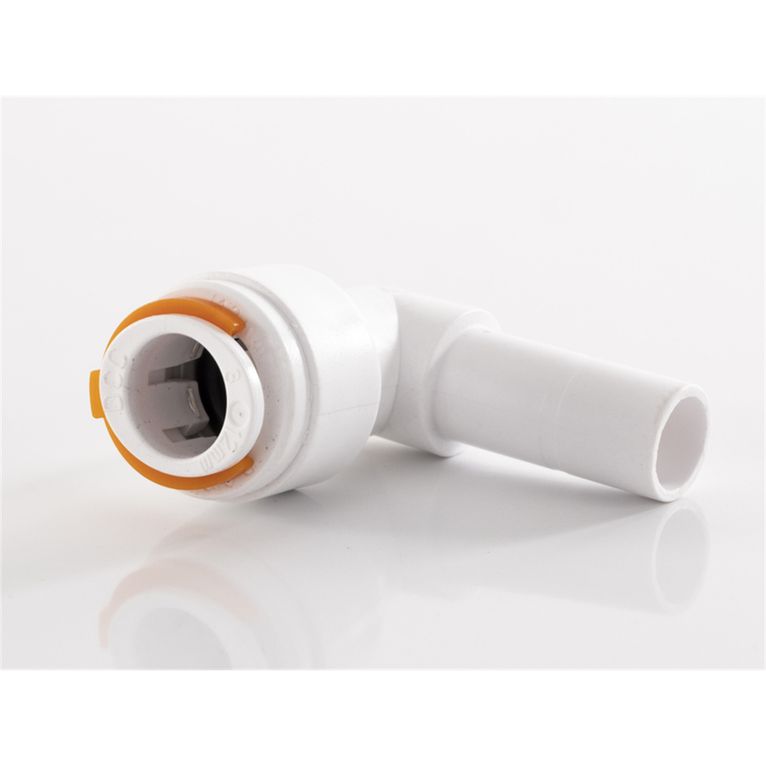 raccordo a innesto ad angolo 12 mm con attacco tubo