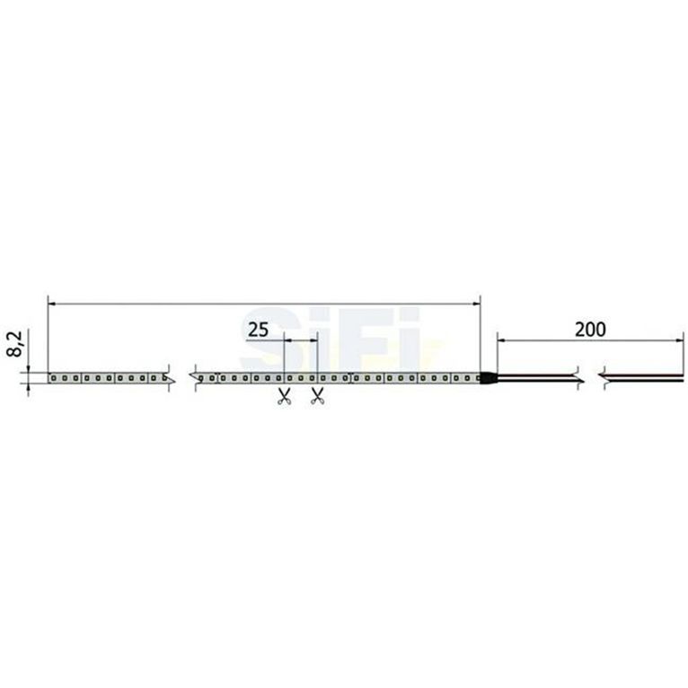 strip gs 2835 120led/m 12v 3000°k ip65 - ofolux