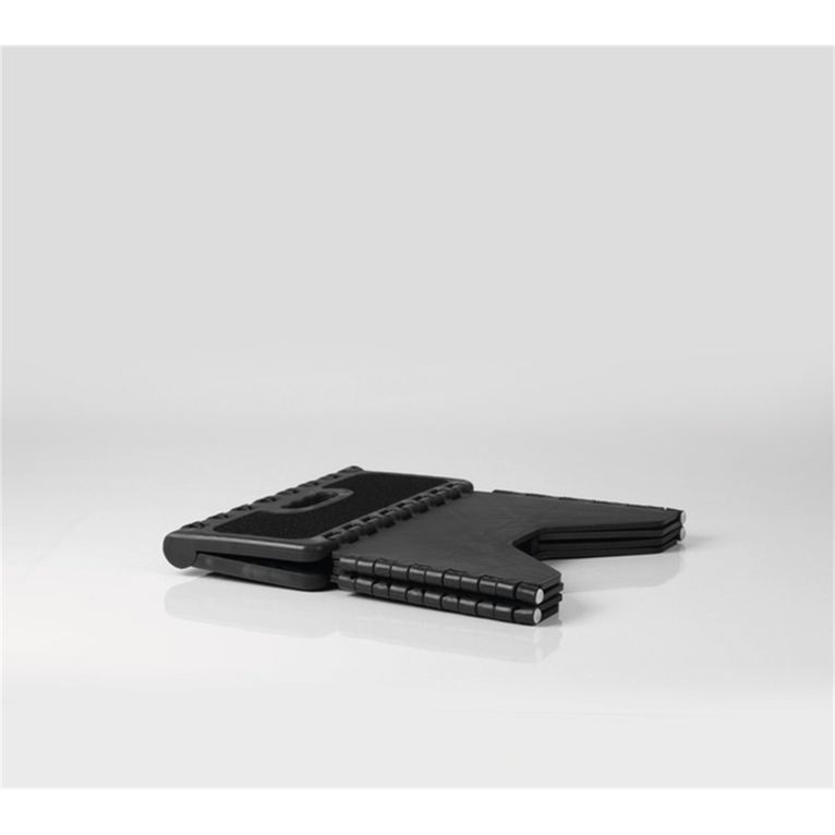 gradino pieghevole in plastica 37x31x24 cm - carbest