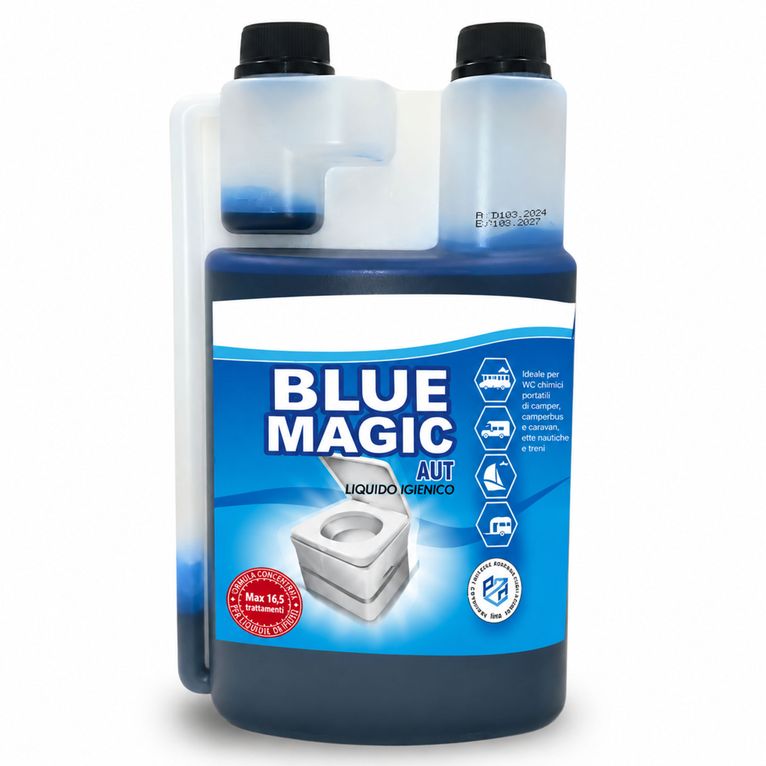 disgregante per camper blue magic aut 1 litro per acque nere