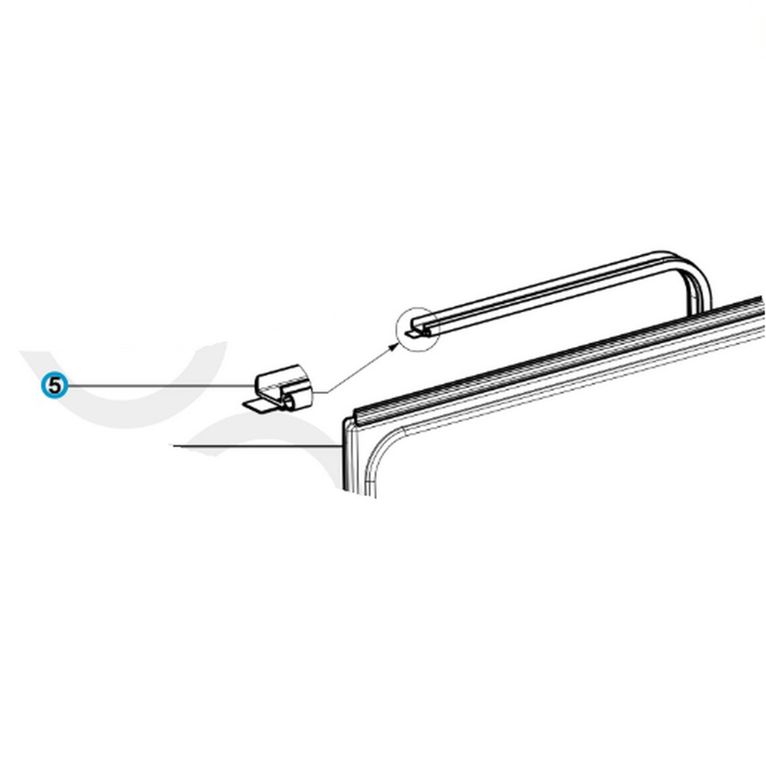 profilo in gomma x fc6 l.5m sp.29mm - dometic
