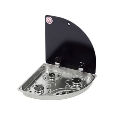 FC1343-E PIANO COTTURA TRIANGOLARE 3 FUOCHI CON COPERCHI