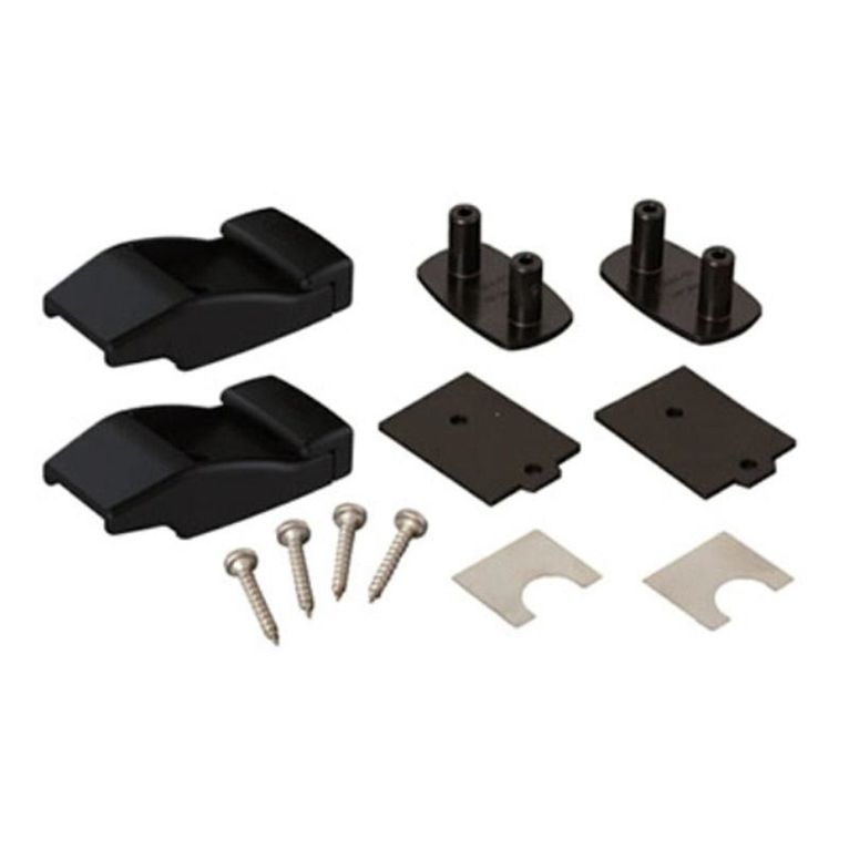 wall brackets plastic deep black (2pcs) - fiamma