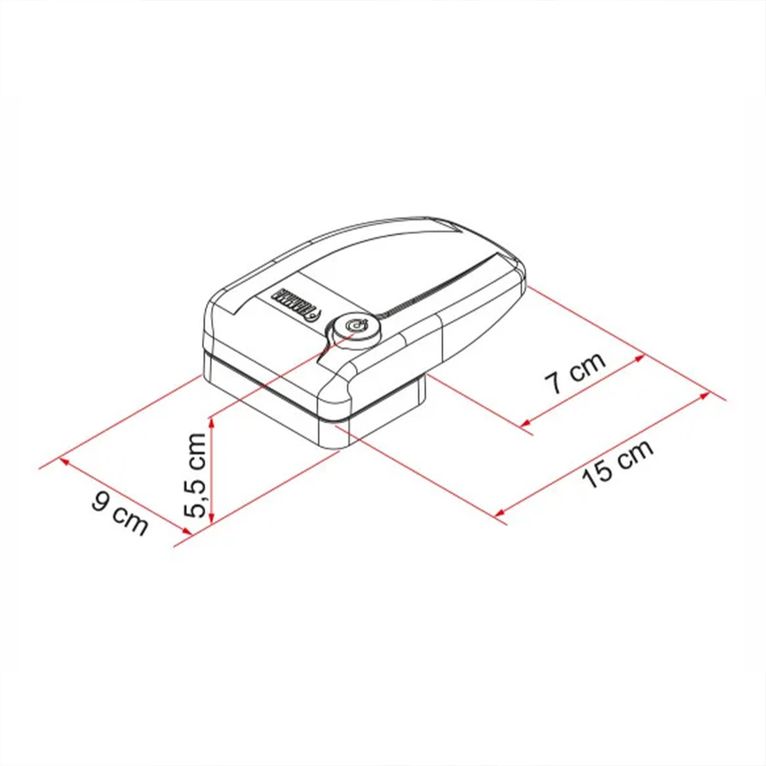 blocco di sicurezza safe door 3 black - fiamma