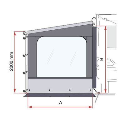 SIDE W PRO VAN F43 270 EXT.250 - Fiamma