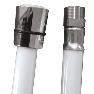 FLESSIBILE RICAMBIO IN PVC BIANCO 200CM. 1/2"" F x 15/1"