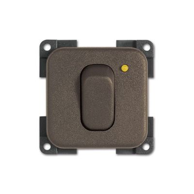 INTERRUTTORE MC12N 12V+LED MARRONE