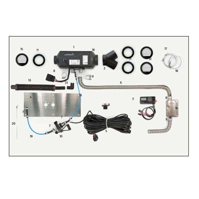 am3 d4r 12v kit camper piastra (diesel) - eberspächer