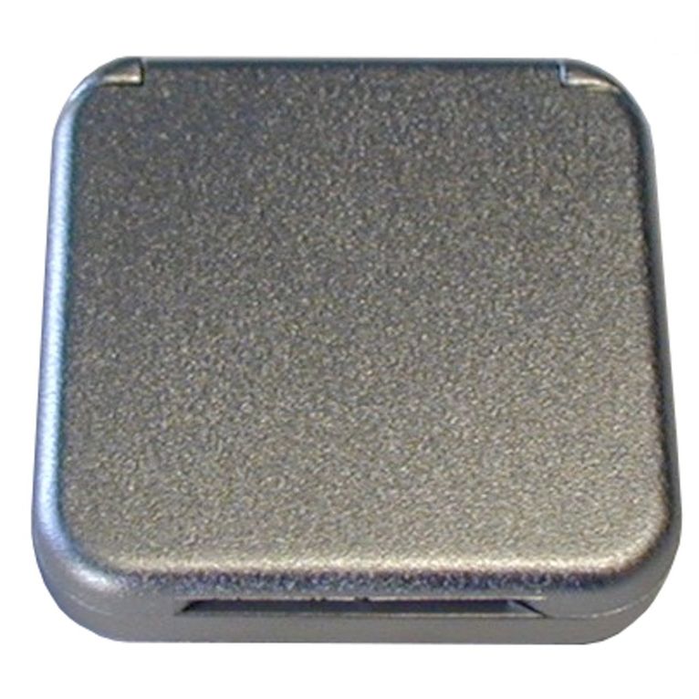 coperchio x presa schuko argento s.
