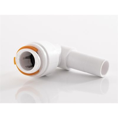Raccordo a innesto ad angolo 12 mm con attacco tubo