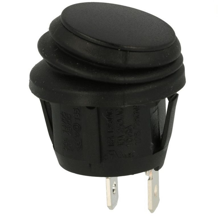 interr.unipolare 20a nero ip65