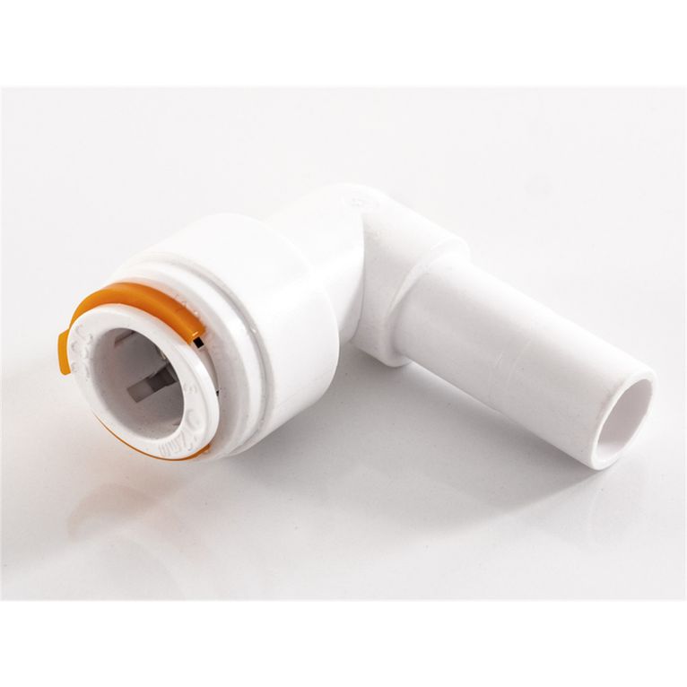 raccordo a innesto ad angolo 12 mm con attacco tubo