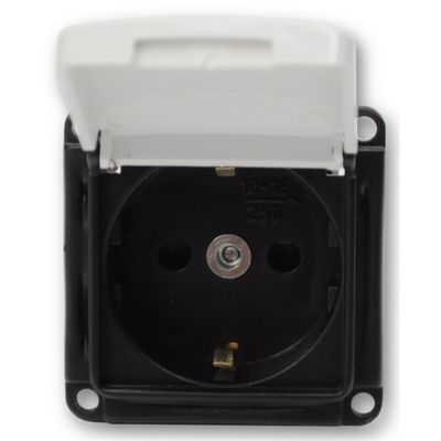 PRESA SCHUKO 230V SECURITY BIANCO C