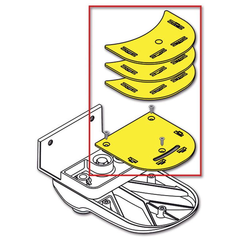 spacer kit safe door - bianco