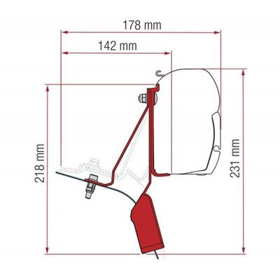 KIT FORD CUSTOM NUGGET FOR LIFT ROOF - Fiamma