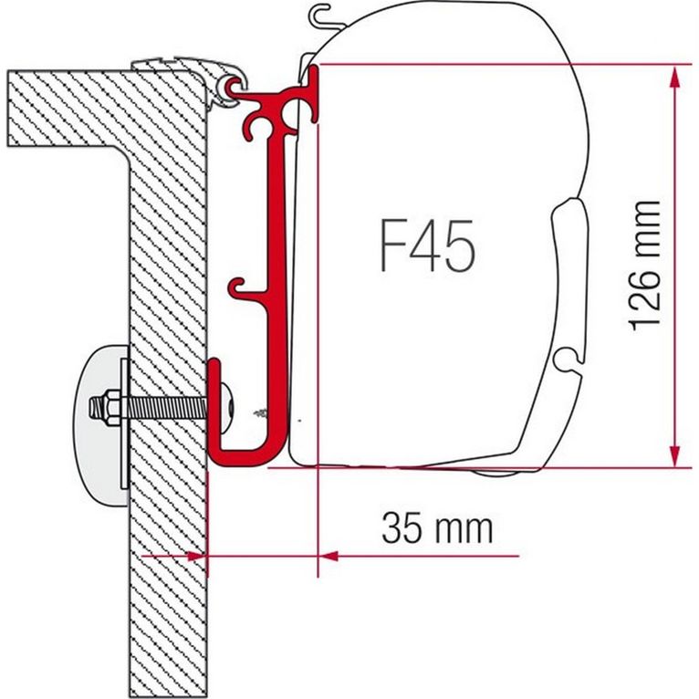 kit caravan - staffe di montaggio f - fiamma