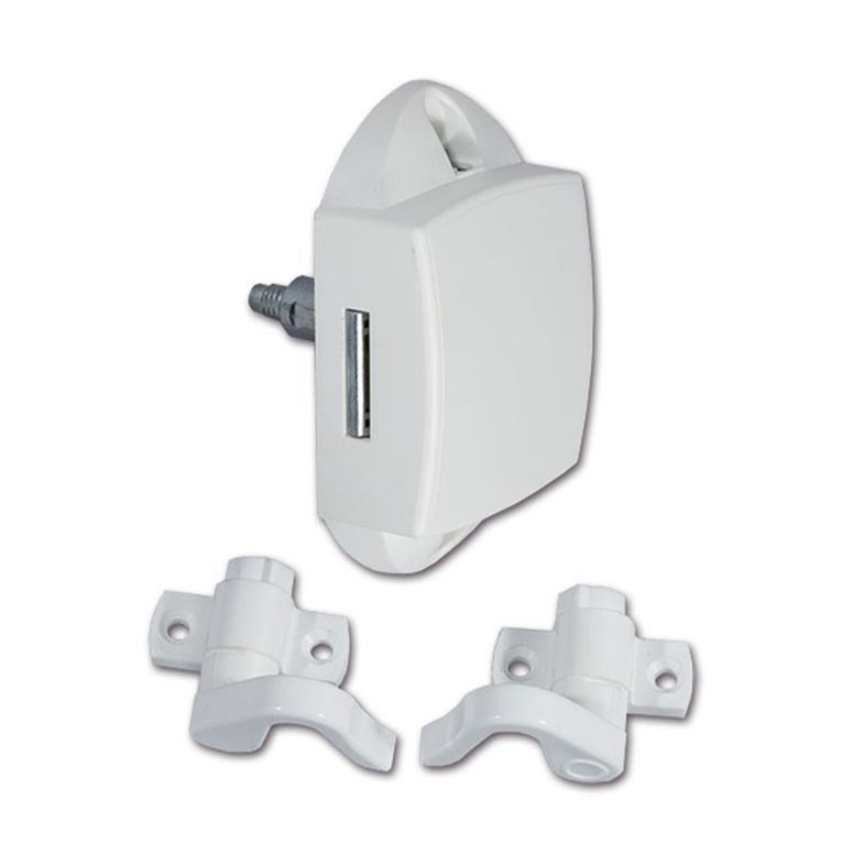 push-lock unilaterale - bianco - con ganci