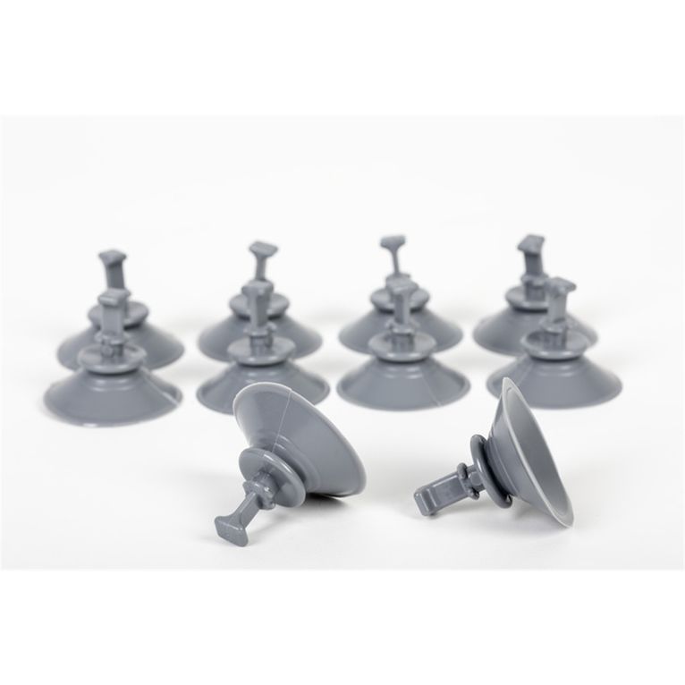 ventose ø50 mm grigie, 10 pz, per occhielli 11 mm