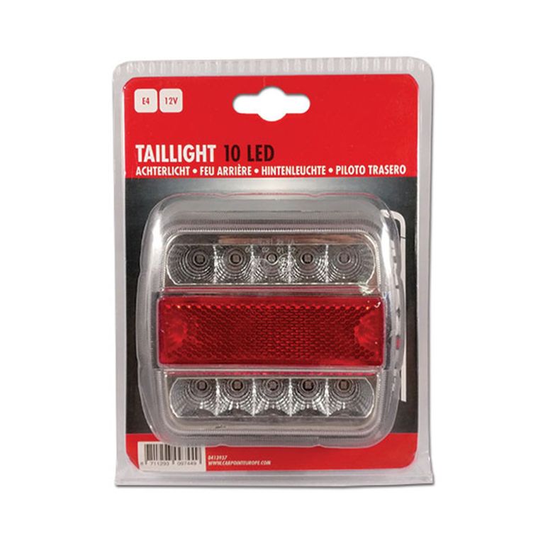 fanale led universale con luce targa