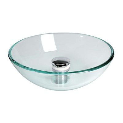 LAVELLO IN VETRO DIAM.360MM. H1400MM. CON PILETTA - CAN