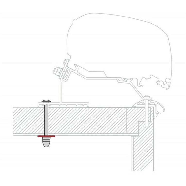 kit lmc adapter caravan roof - fiamma