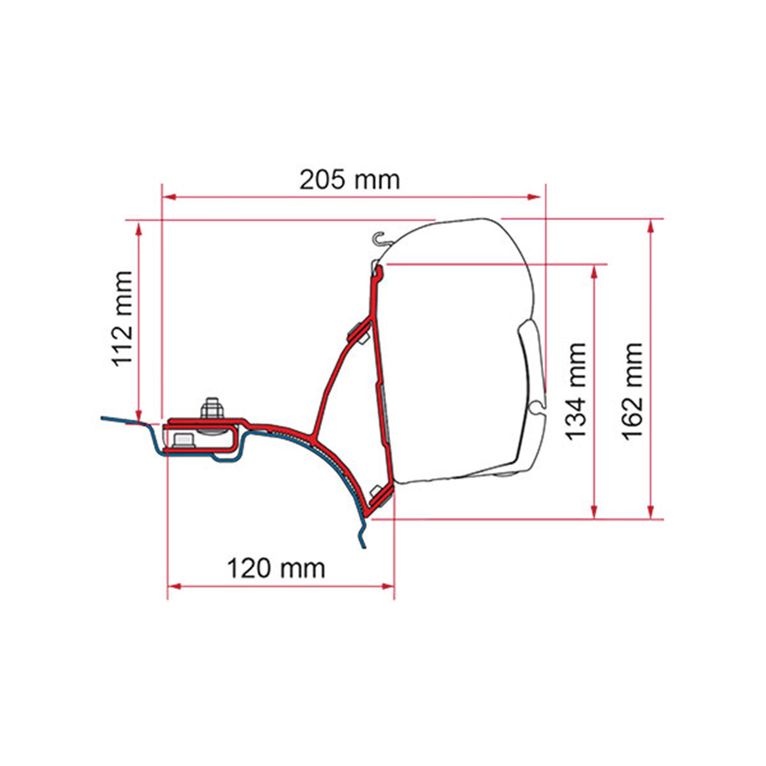 kit f45 vw t5/t6 dal 2003 transporter/multivan