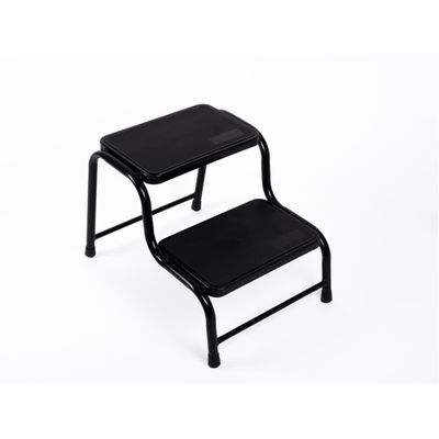 Doppio gradino in acciaio nero H38 cm, 150 kg - Carbest