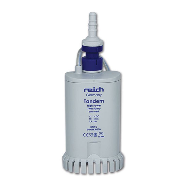 pompa immersione twin c/valv. non ritorno 19 l/min