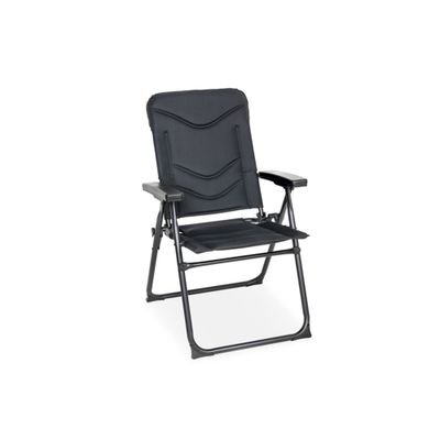 Sedia pieghevole Ferrara 2D mesh nera telaio alluminio