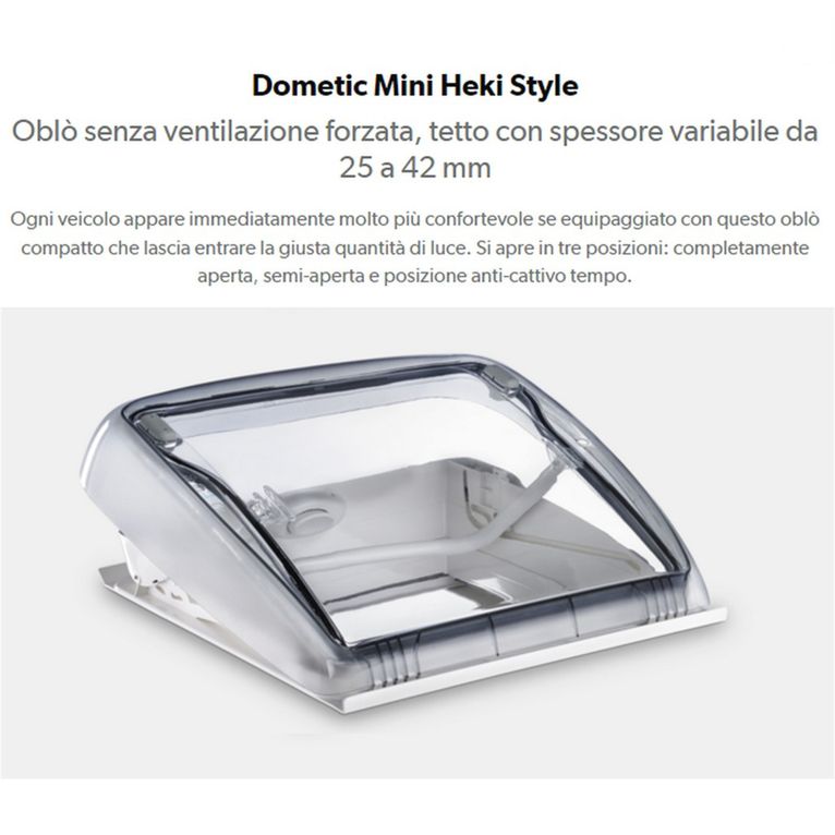oblò mini heki style s/vent.25-42mm - dometic