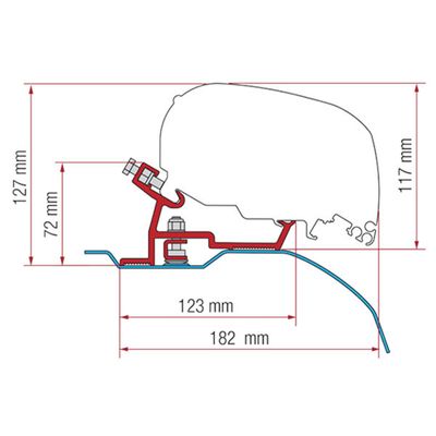 Kit Ducato/jumper/boxer H2 Dal 2006 Per L2/L3