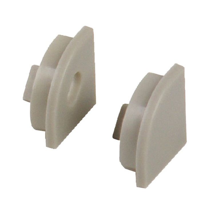 tappi terminali per profilo led angolare alluminio, 2 pz
