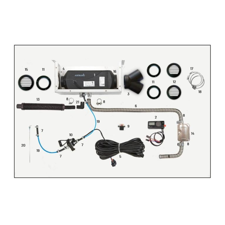 am3 d4r 12v kit camper box (diesel) - eberspächer