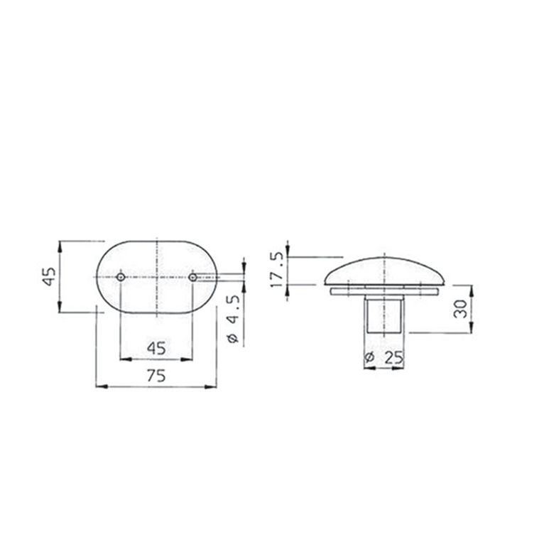 luce ingombro anteriore a lampadina - pl2000