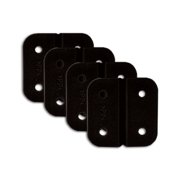 cerniera plastica nera • blister 4 pz