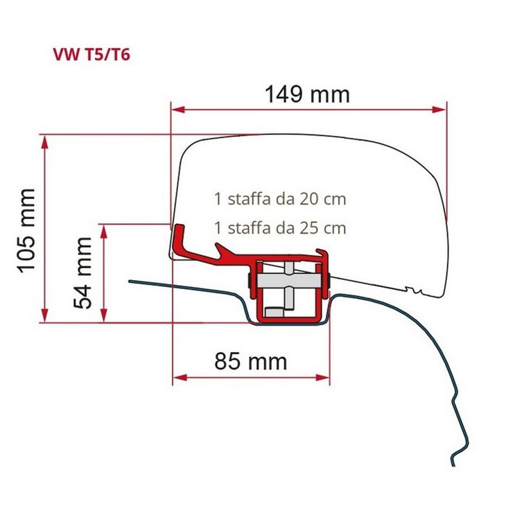 kit vwt5/t6 - deep black - fiamma