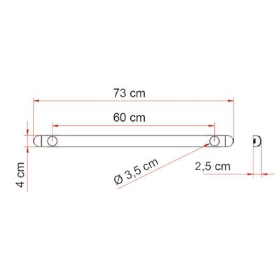 Kit support bar inferiore Carry Bike - Fiamma