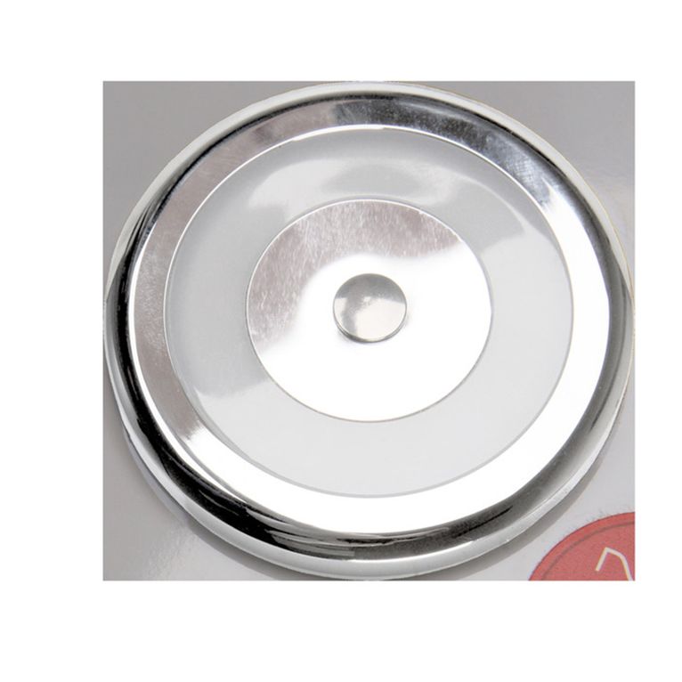 plafoniera led rotonda cromata ø70 mm touch, led blu