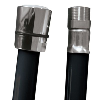 FLESSIBILE RICAMBIO IN PVC NERO 200CM. 3/8"" F x 15/1""