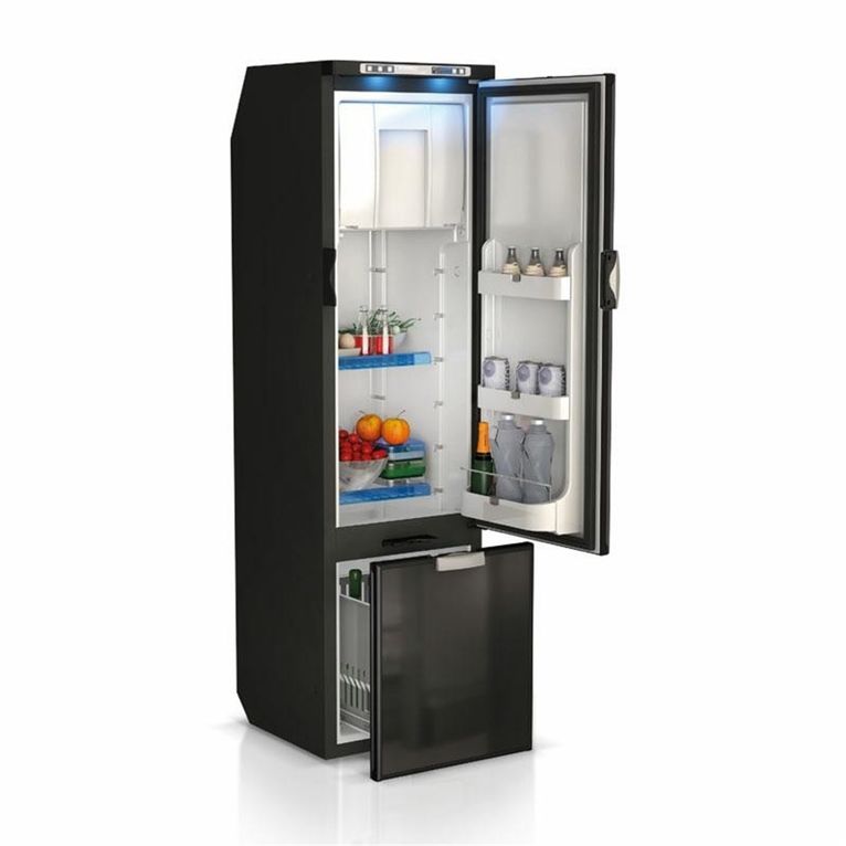 slim 150 colonna frigo 150lt. porta nera con unita' este