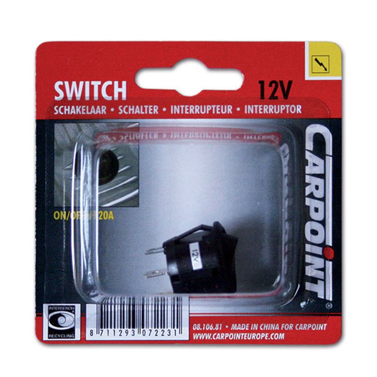 interruttore circolare luminoso - 12 v