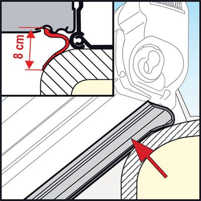 Kit Rain Guard Lower 550