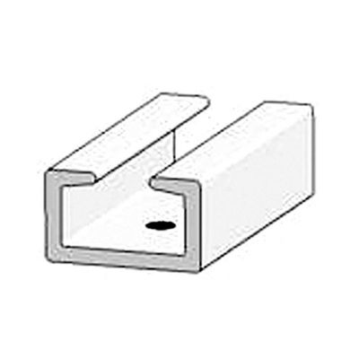 BINARIO A ""U"" IN PVC CF. 5 BARRE DA MT: 2,5 CAD.