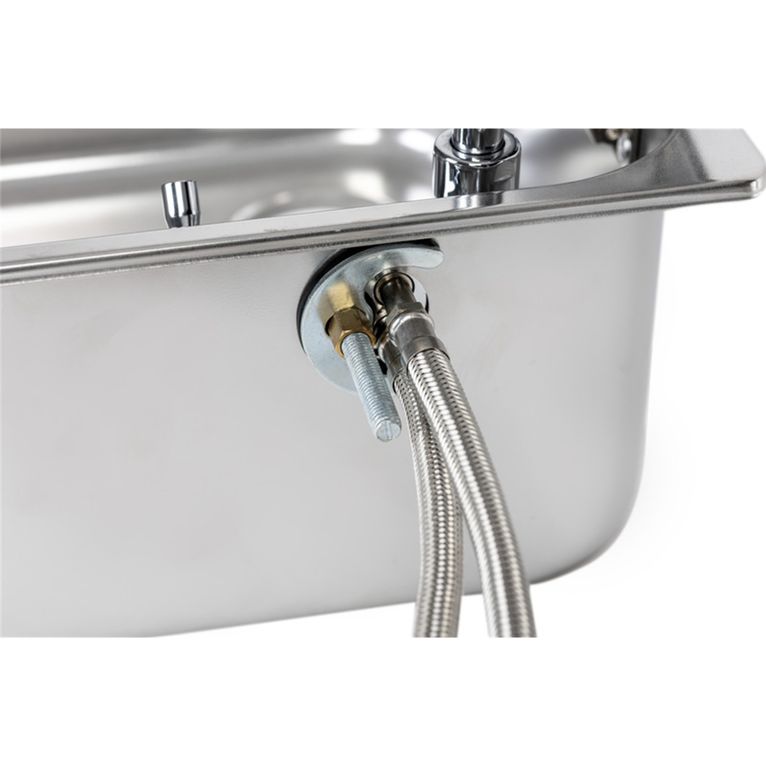 lavello inox 322x352x150 con coperchio in vetro
