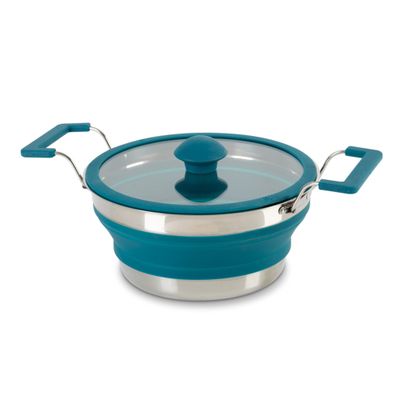 Pentola pieghevole in silicone petrolio 20 cm - Camp4
