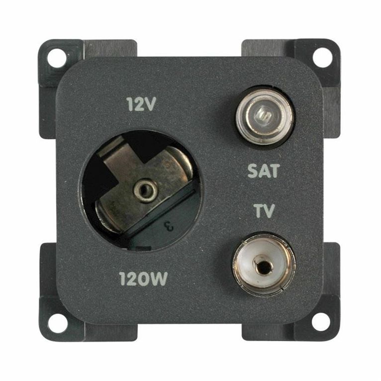 presa mp12atvs 12v auto+tv+sat grigia - cbe